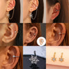 1 Pc Vivilady Autumn/Winter Christmas Snowflake Zircon Clip Earring for Women Jewelry Minimalist Accessories - Image 1