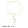 Gold Color Geometric Various Shaped Bezel CZ Plain Bar Charm Double Layer Sexy Women Hand Chain Bracelets - Image 12