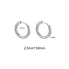 10pcs Stainless Steel Small Hoops Earring Piercing Ear Cartilage 8-20mm Women Men Stainles Steel Round Circle - Image 22