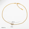 Stainless Steel Shiny Zirconia Pendant Necklace For Women Delicate Pvd Plated Charm Jewelry Gift - Image 15