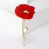 Resin Rose Flower Brooch with Pin Back in Multiple Colors - Image 16