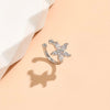Glamour Lady Simple Zircon Set Flower Earrings Banquet Jewelry - Image 4