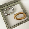 Stainless Steel O Shape Brooches for Women Geometric Gold Silver Color Metal Brooch Pin Unisex Light Jewelry - Image 2