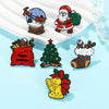 Creative Christmas brooch Santa Claus Snowflake bell Gift Alloy Badge Accessory pin gift to friends - Image 1