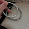 French Retro Single Zircon Pearl Bracelet for Women Simple Handmade Beaded Elegant Jewelry Birthday Gifts for Female - Image 3