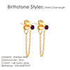 Zircon Birthstone Pendant Earrings 12 Zodiac Signs Stainless Steel Jewelry Party Gifts - Image 14