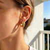 Cool Thick Chunky Watchband Small Hoop Earrings Gold Silver Color Metal Stainless Steel Earrings For Woman - Image 3