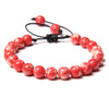 8MM Stone Bead Braid Bracelets Minimalist Carnelian Agates Jades Gem Woven Bangle Jewelry Gift For Women Men - Image 30