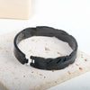 Stainless Steel Feather Shape Bangle Bracelets Jewelry - Image 1
