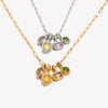 Colorful CZ Hammer Paperclip Chain Necklace Gold Plated 316L Stainless Steel Choker Elegant Women Jewelry - Image 2