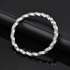 Hollow Mesh Stainless Steel Mobius Bracelets Armbands for Men, Gentle Shirts Band, Elastic Metal Accessory - Image 1