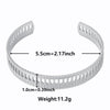 Metal Silver Color Heart Animal Snake Hand Hug Flower Leaf Bangles Bracelets For Women Girl Jewelry Stainless Steel Bangle Gift - Image 31