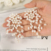 Zakol Elegant Imitation Pearls Flower Earrings Handmade Beading Earring Bridal Wedding Party Jewelry - Image 5