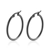 30-80mm Big Simple Classic Hoop Earrings For Women Girls Circle Stainless Steel Earrings Gold Silver Color Round Earings Gift - Image 8