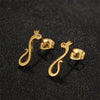 Simple Design Sun Totem Stud Earrings Women Irregular Fan Shaped Stainless Steel Thorn Earings Party Jewelry Gifts - Image 13