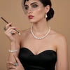 3Pcs/set Pearl Jewelry Women'S Necklace Earrings Bracelet Three-Piece Set For Mother Gift Beautiful Wedding Photo Accessories - Image 3