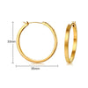 Stainless Steel Twist Circle Women Earrings Click Mobius Hoop Hies Earring And Mother's Day Gift - Image 18