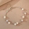 Sparking Silver Zircon Moon Bracelets For Women Double Layer Star Bead Bracelet Party Wedding Charm Jewelry - Image 11