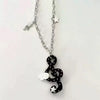 Handmade Ancient Musical Note Girl Necklace Y2K Millennium Sweet Cool Sweater Chain One-Winged Angel Subculture Choker - Image 2