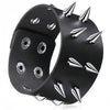 Punk Gothic Leather Cuff Bracelet for Men Women Spiked Studded Chain Skull Spider Biker Rock Wristband Jewelry - Image 8