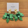 Bohemian Colorful Acrylic Flower Pendant Earrings For Women Girls Exaggerated Metal Petal Temperament Earrings Jewelry - Image 13