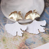 Ginkgo Biloba Dangle Earrings for Women Gold Color Metal Statement Drop Earrings Boucle D'Oreille Unusual Earrings - Image 13