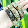 Stone Lapis Lazuli Tiger Eye Agate Morgan Faced Square Elastic Bracelet for Men and Women Charm Jewelry - Image 15