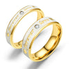 Forever Love Stainless Steel Couple Ring with Heart Detail - Image 7