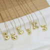 Creative A-Z Balloon Bubble Letter pendant Neckalce for Women Gold Plated Chunky Initial Necklaces Jewelry Birthday Gift - Image 3