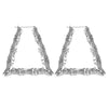 Ethnic Style Geometric Hoop Earrings Gold Silver Color Alloy Tone Bamboo Punk Women Big Hollow Creole Women - Image 11