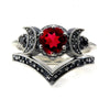 Universe Moon Muse Engagement Ring Set Moon and Stars Ladies Accessories - Image 2