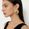 Gold Plated Earrings Jewelry for Women Weddings Design Circle Clip Earrings for Dubai Engagement Bride Hoop Earrings - Image 2
