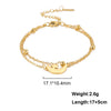 Bracelets Of Women Silver Color Stainless Steel Double Moon Chain Star Beads Bangles Minimalist Female Jewelry Accessories - Image 9