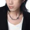 Double Layered Square Tassel Necklace For Man Titanium Steel Clavicle Chain Korean Design Jewelry Kpop Accessories - Image 2
