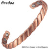 Minimalist Design Magnetic Copper Bracelet Cuff Elegant Copper Bangle Bracelets for Men Women Jewelry Gifts - Image 10