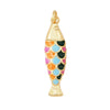 Enamel Fish Bone Squid Marine Sea Dalphin Charm Pendant, Gold Silver Plated Zircon Jewelry Finding Supplies - Image 38