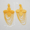 Bohemia Long Tassels Earrings African Dubai Gold Color Drop Earrings For Women Pendant Stud Earrings Wedding Jewellery Gifts - Image 6