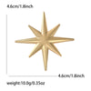 Classic Glossy Eight-pointed Star Brooches for Women Unisex Cross Star Pins Office Party Friend Gifts Jewelry Accessories - Image 9