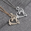 Music Note Heart Necklace of Treble and Bass Clef Women Infinity Love Charm Pendant Necklace Stainless Steel Jewelry Gift - Image 3