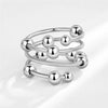 Beads Ring Fidget Spinner Rings Korea Crystal Butterfly Flower Star Moon Ring Jewelry Gift - Image 33