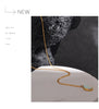 Stylish Processed Opal Stone Minimalist Small Chic Pendant Necklace Gold Plated Jewelry for Women Gift - Image 15
