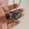 Gothic Black Peach Heart Star Pendant Necklace For Women Men Sliver Color Love Short Choker Punk Y2K Charms Jewelry Accessories - Image 2