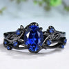 Two-Piece Zinc Alloy Ring Set with Colored Stone Details - Image 7