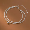 Sparking Silver Zircon Moon Bracelets For Women Double Layer Star Bead Bracelet Party Wedding Charm Jewelry - Image 13