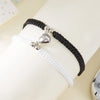 Magnetic Heart Couple Bracelets Set of 2 Braided Rope - Image 40