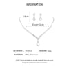 Crystal Necklace and Earring Set with Matching Pendant Details - Image 6