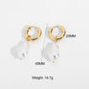 European Retro Asymmetrical Pearl Earrings for Women Titanium Steel Earrings Long Earrings Sassy Earrings - Image 6