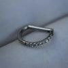 Titanium Nose Ring Piercing 8/10/12mm Nose Ring D Shape Segment Clicke Cartilage Tragus Helix Industrial Piercing Body - Image 4