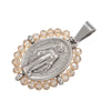 Virgin Mary Pendant Necklace with Colorful Beaded Stainless Steel Chain - Image 26