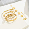 Europe And The United States Stainless Steel Four-leaf Clover Lucky Bracelet Women's Nail Bracelet Gold Bangles - Image 3